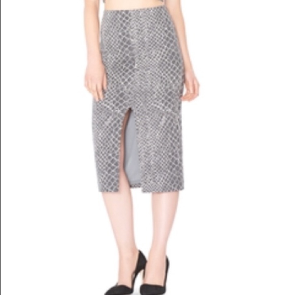 Alice + Olivia Snake Print Skirt
